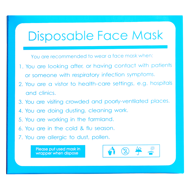 Disposable Face Masks 50ct
