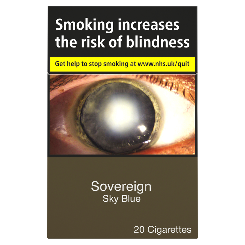 Sovereign Sky Blue Cigarettes, 20pcs