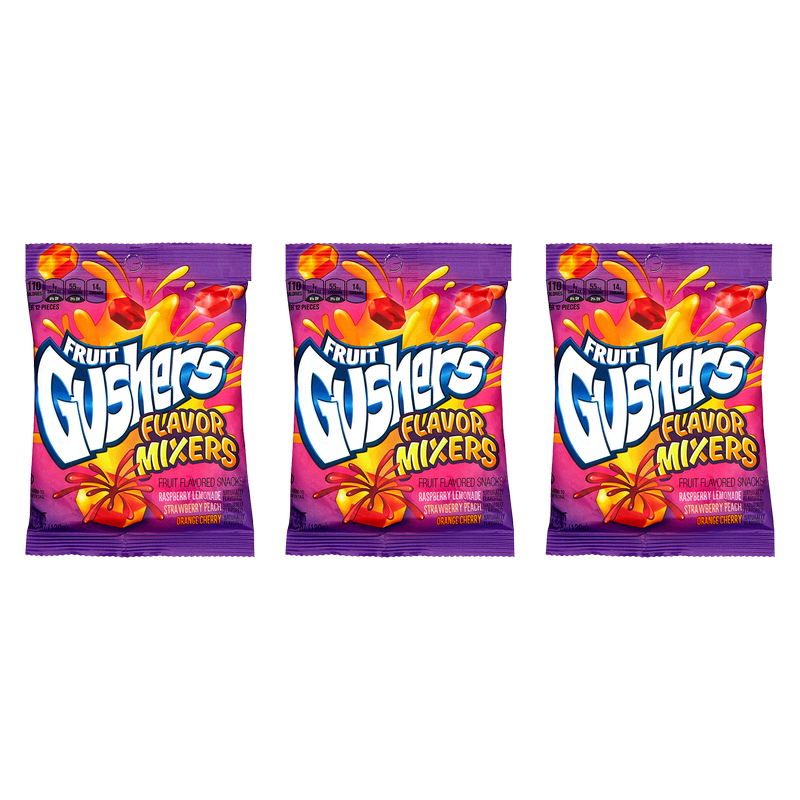 3 ct Fruit Gushers Flavor Mix 4.25oz