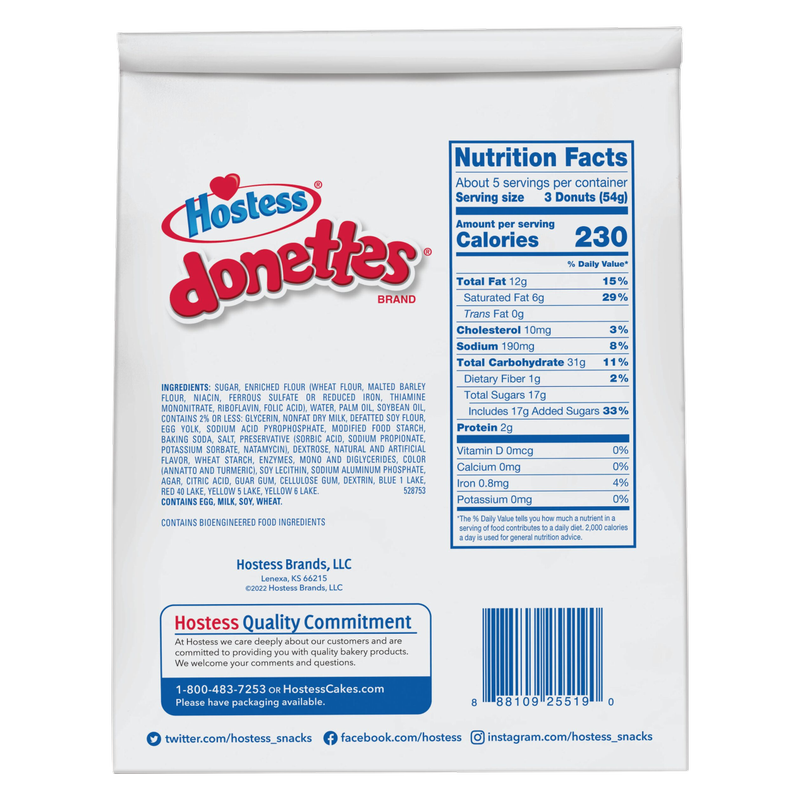 Hostess Maple Glazed Donettes, 9.5oz