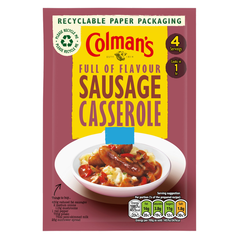 Colman's Sausage Casserole Mix, 39g