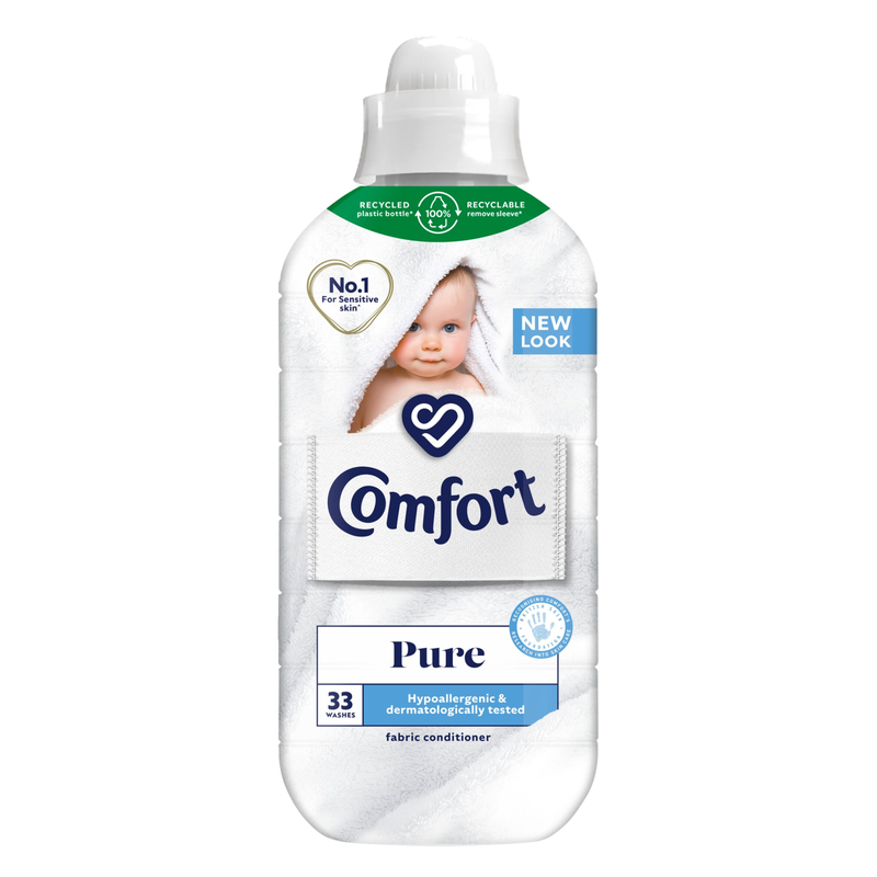 Comfort Pure Fabric Conditioner, 33 Washes, 990ml