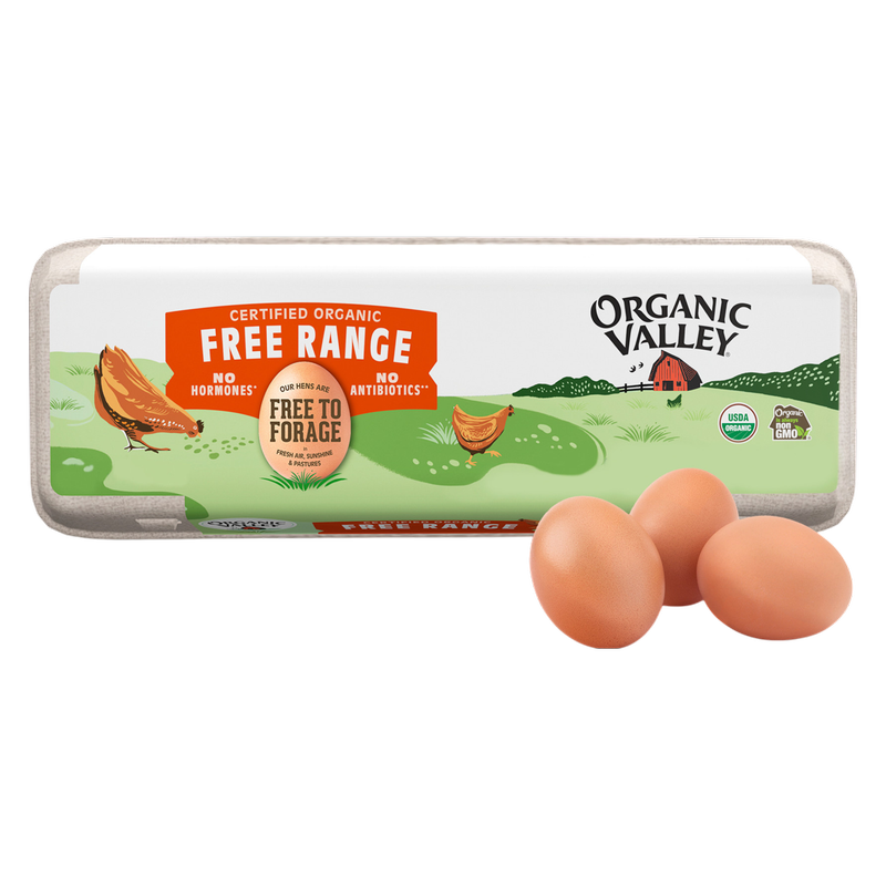 Organic Valley Large Free Range Brown Organic Eggs - 12ct