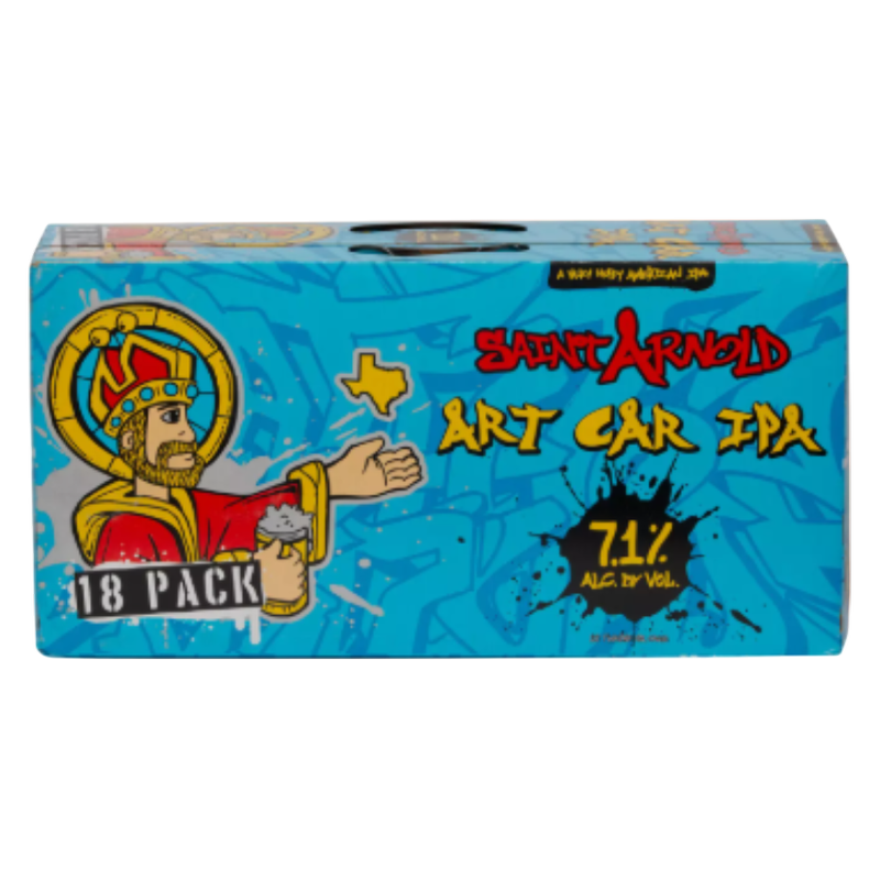 Saint Arnold Art Car IPA, paquete de 18 latas de 12 oz, Alc. 7.1% Vol.