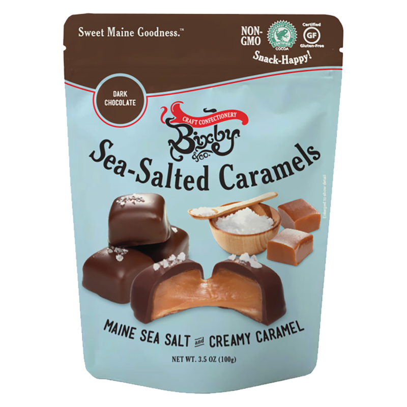 Bixby & Co Dark Chocolate Sea Salt Caramels 3.5oz