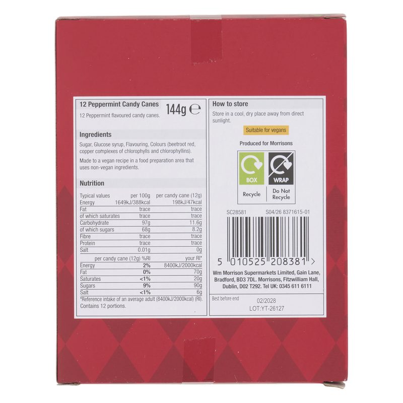 Morrisons Candy Canes, 144g