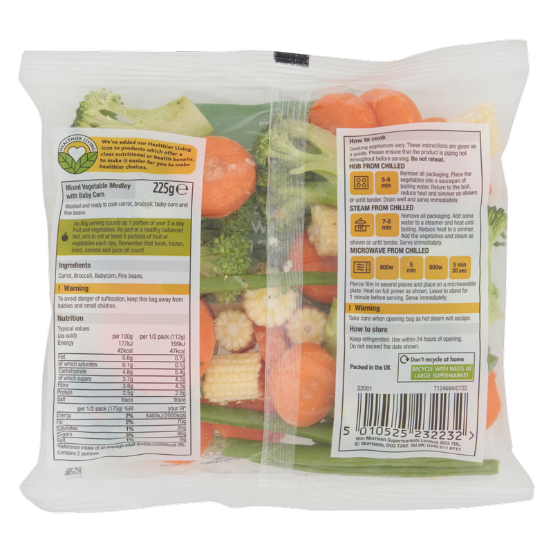 Morrisons Vegetable Selection With Babycorn, 225g
