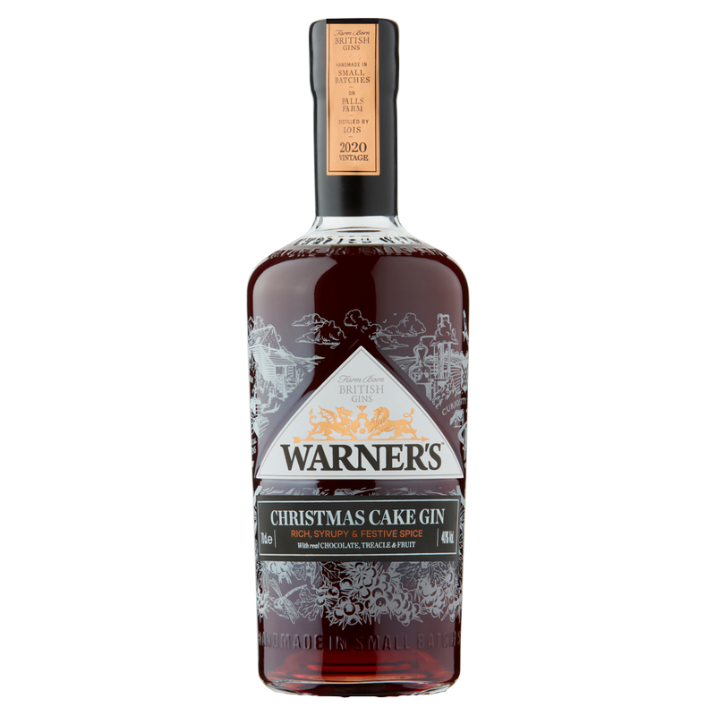 Warner's Distillery Christmas Cake Gin 40% Abv, 70cl
