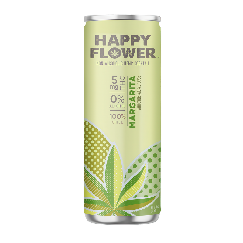 Happy Flower 5mg THC Margarita 12oz Can