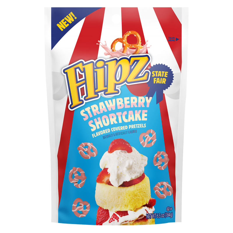 Flipz State Fair Strawberry Shortcake Covered Pretzels 6.5oz
