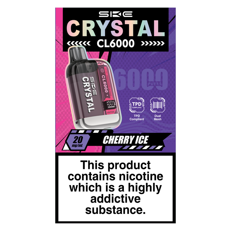 SKE Crystal CL6000 Cherry Ice, 1pcs