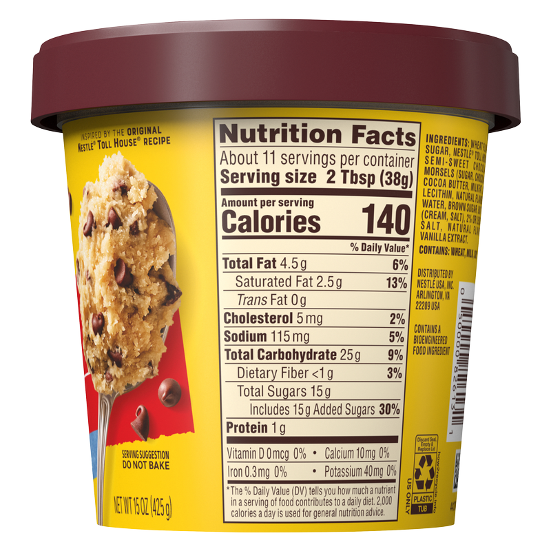 Nestle Toll House Chocolate Chip Edible Cookie Dough - 15oz