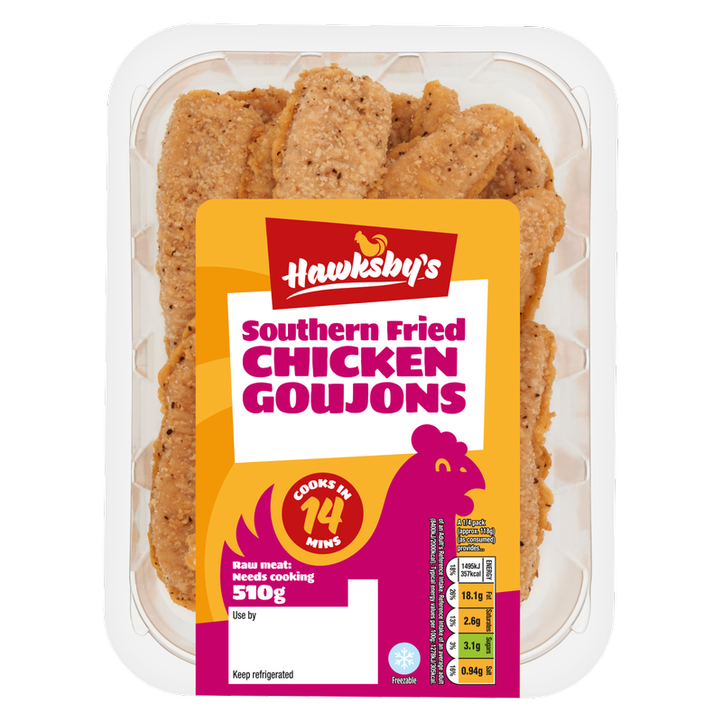 Hakwsby's Southern Fried Chicken Goujons, 510g