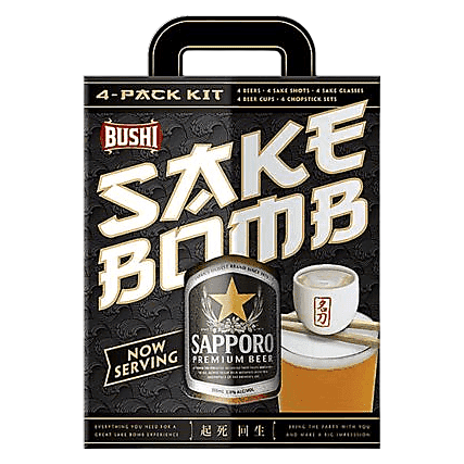 Sake Bomb Kit 4pk 12oz Can
