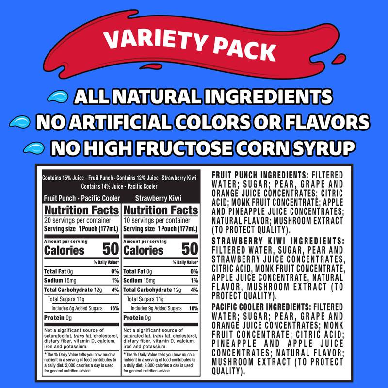 Capri Sun Variety Pack 30pk 6oz Box