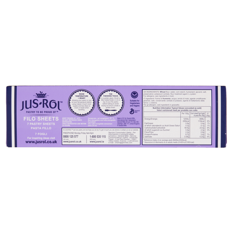 Jus-Rol 7 Filo Pastry Sheets, 270g