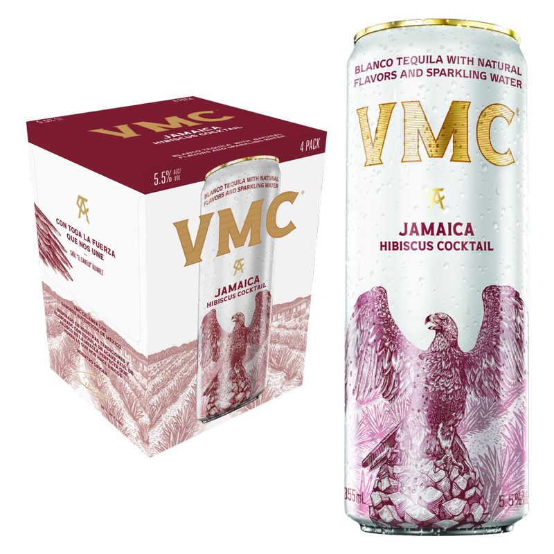 VMC Jamaica Hibiscus Tequila Cocktail 4pk Can 5.5%ABV