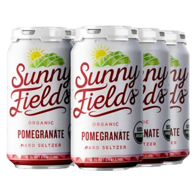 Sunny Fields Organic Seltzer Pomegranate 6pk 12oz