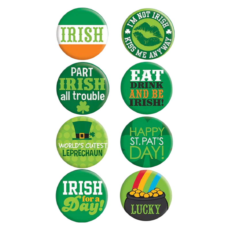 St. Patrick's Day Button Set 8ct