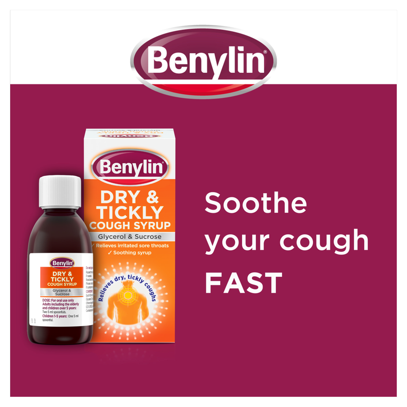 Benylin Dry & Tickly Cough Syrup, 150ml