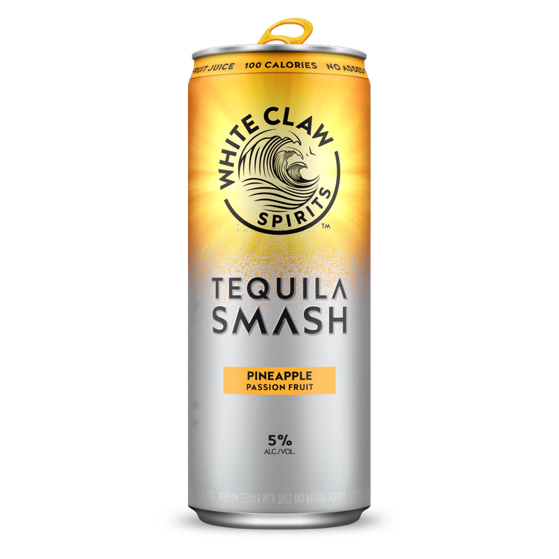White Claw Tequila + Soda Smash Pineapple Passionfruit 12oz Can 4.5% ABV