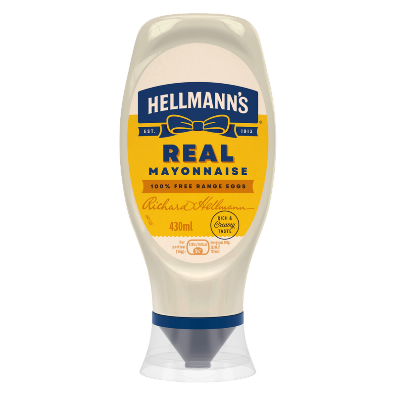 Hellmann's Real Squeezy Mayonnaise, 430ml
