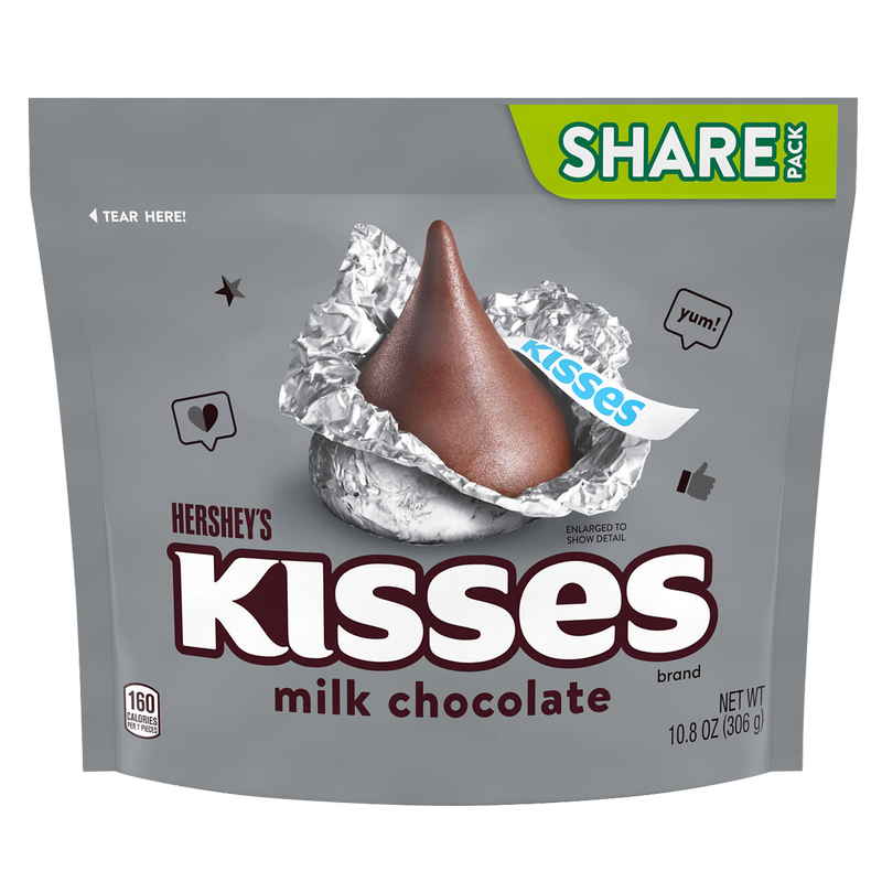 Hershey's Kisses Milk Chocolate Candies 10.8oz