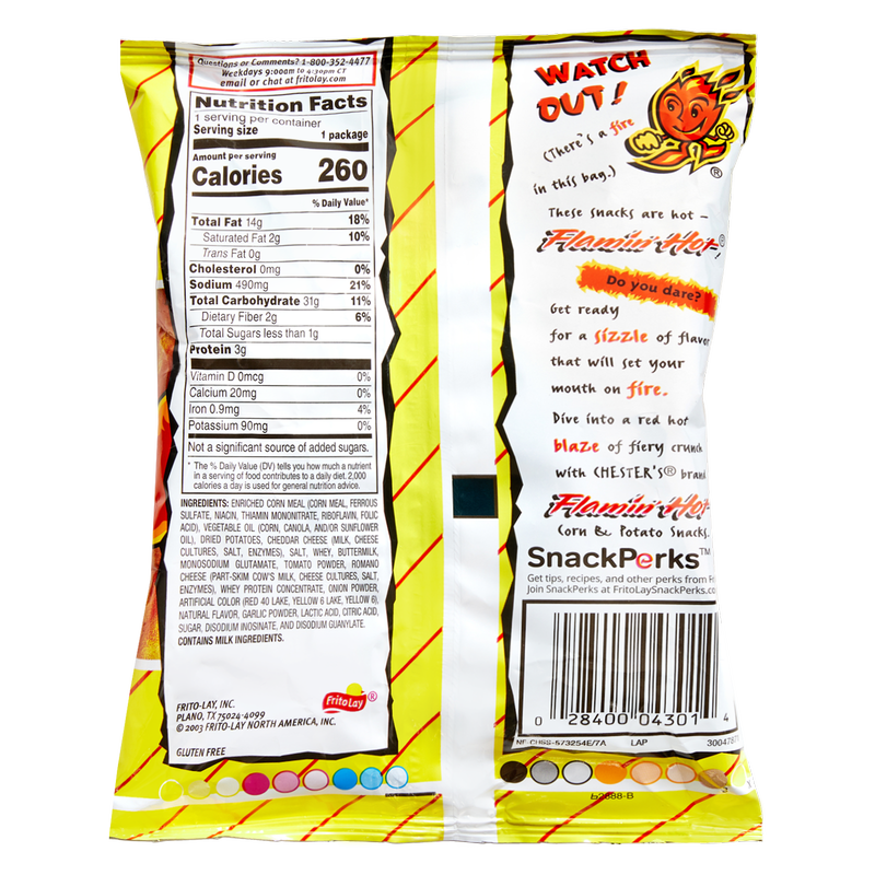 Chester's Flamin' Hot Fries 1.75oz