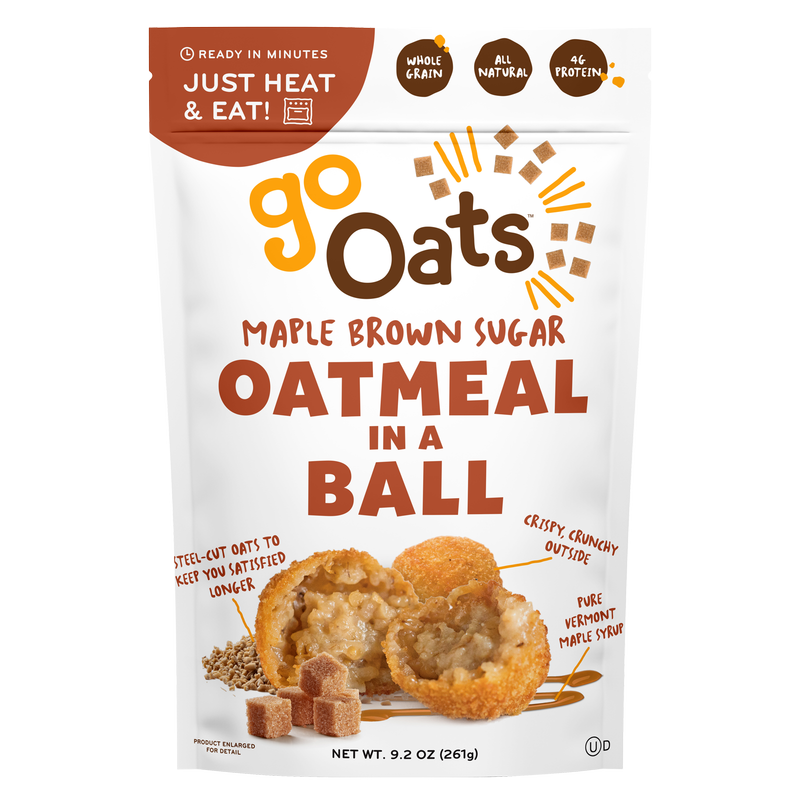 GoOats Maple Brown Sugar Oatmeal in a Ball 9.2oz