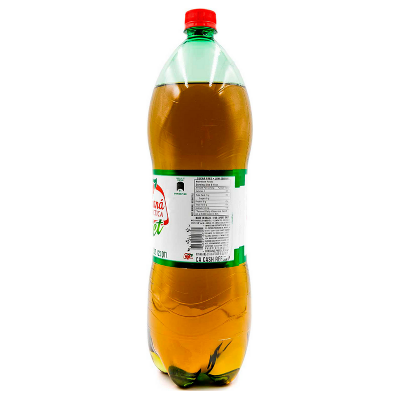 Guaraná Antarctica, The Brazilian Original Guaraná Soda, Diet, 2 Liter