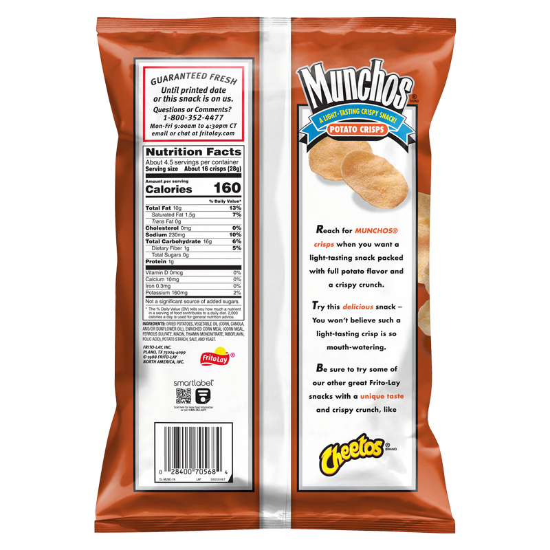 Munchos Potato Chips 4.25oz