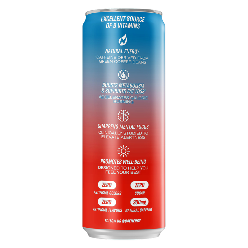 C4 Smart Energy Cherry Berry Lime 12oz Can