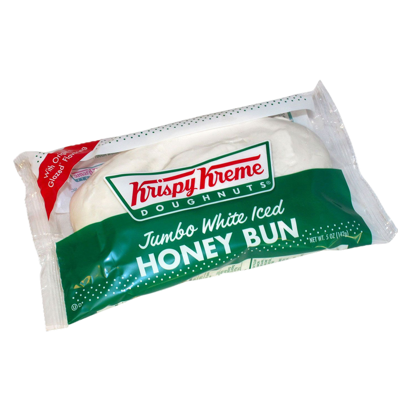 Krispy Kreme Jumbo White Iced Honey Bun 5oz