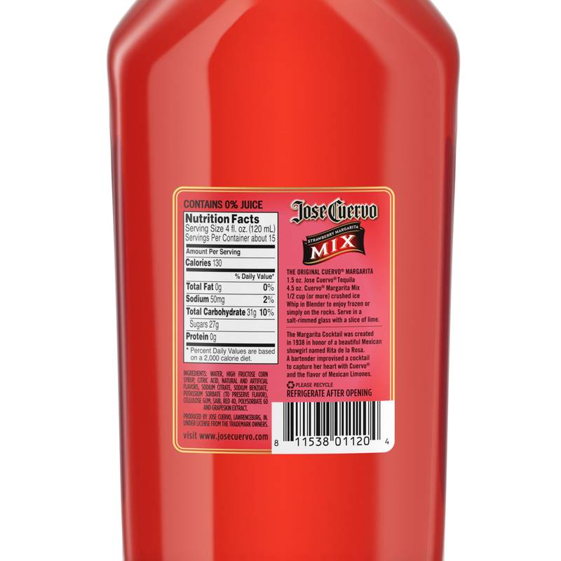 Jose Cuervo Strawberry Lime Margarita Mix 1L Btl
