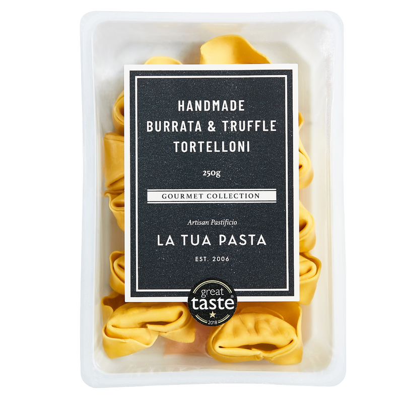 La Tua Pasta Burrata & Black Truffle Tortelloni, 250g