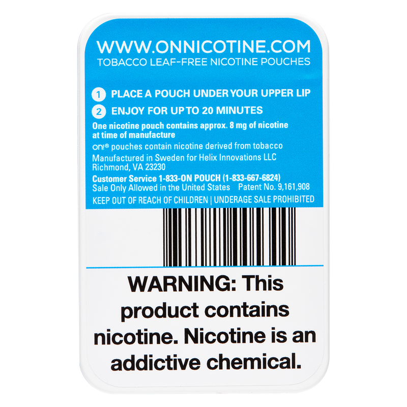 On! Mint Nicotine Pouches 8mg