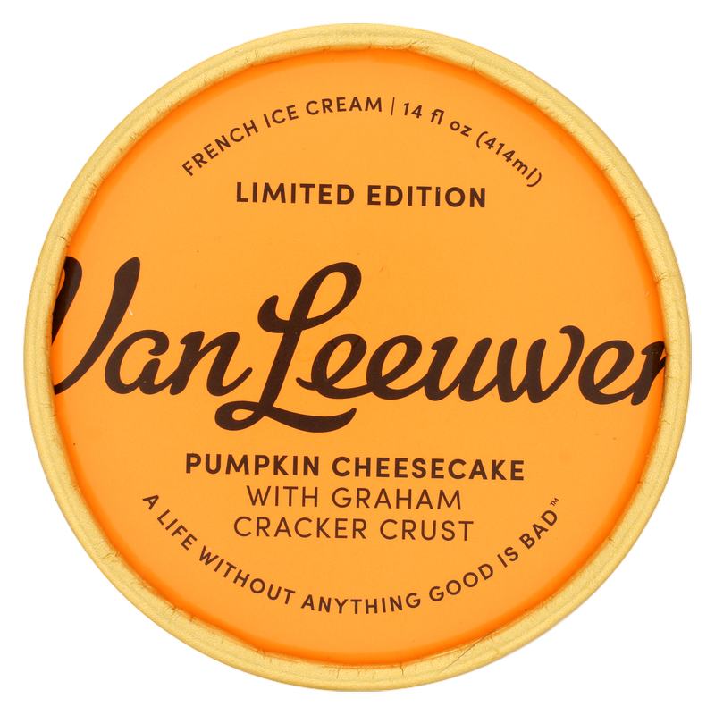 Van Leeuwen Pumpkin Cheesecake Ice Cream Pint, 14oz. 