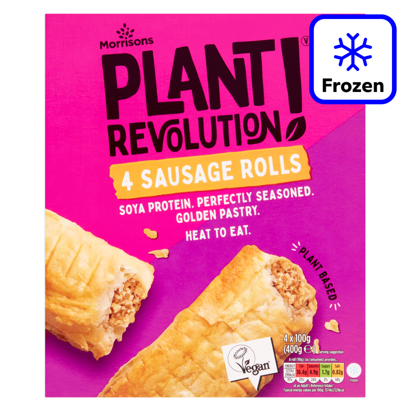 Morrisons Plant Revolution Sausage Rolls, 4 x 100g