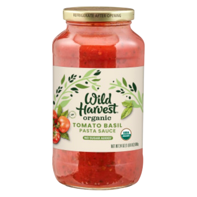 Wild Harvest Organic Tomato Basil Pasta Sauce 24oz