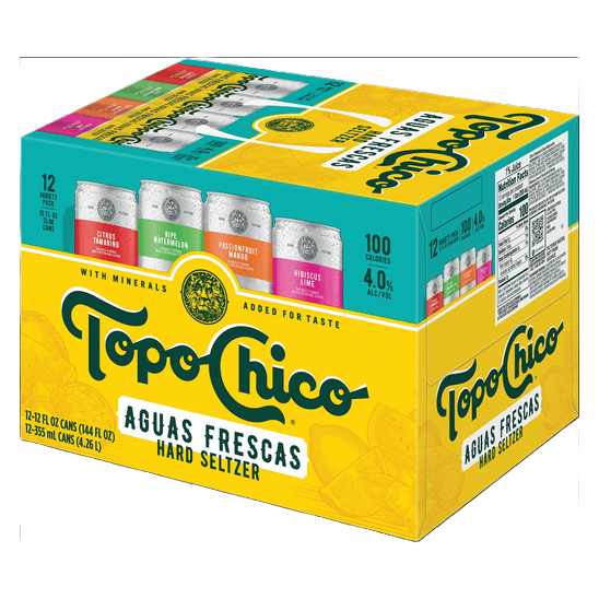 Topo Chico Aguas Frescas Variety Pack  12pk 12oz 4% ABV
