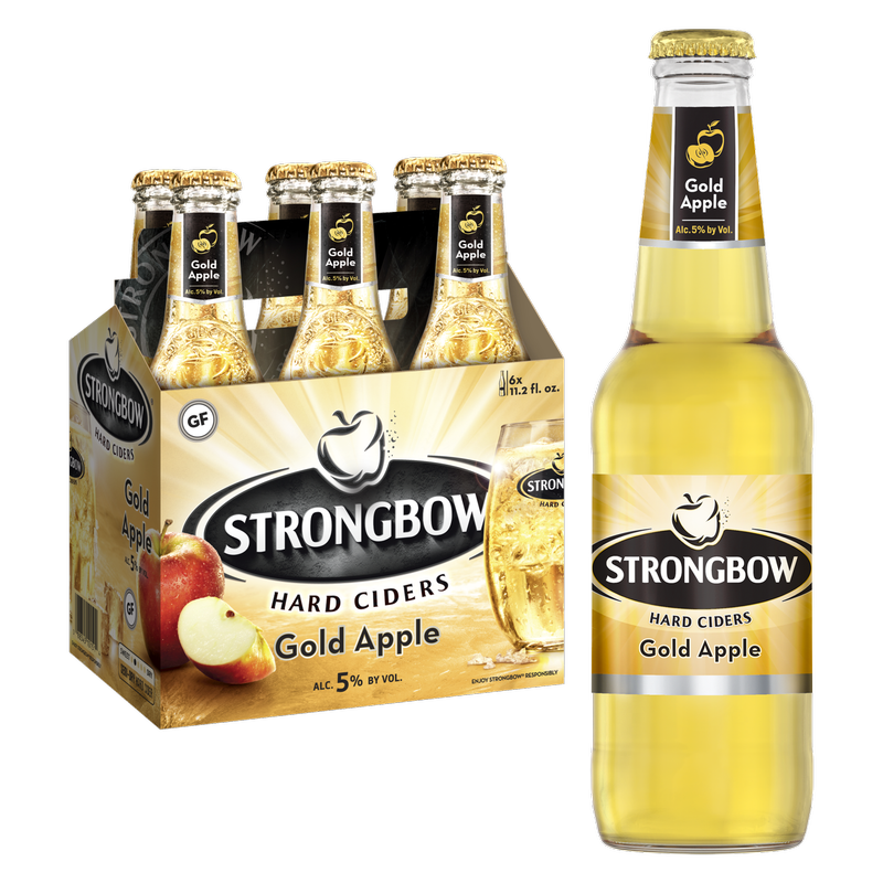 Strongbow Gold Apple 6pk 12oz Btl 5.0% ABV