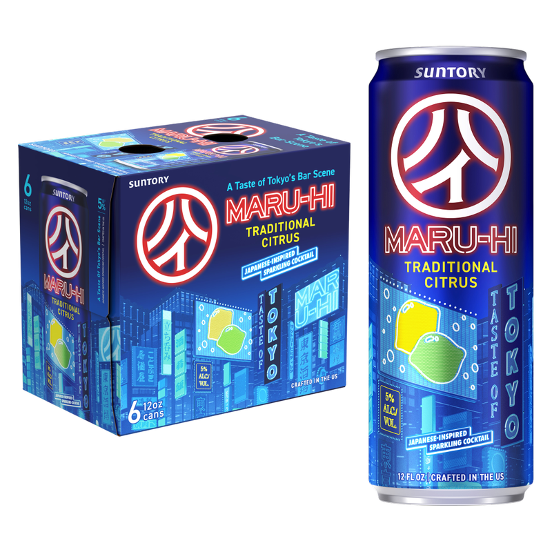 Suntory Maru-Hi Traditional Citrus 6pk 12oz Can 5% ABV 