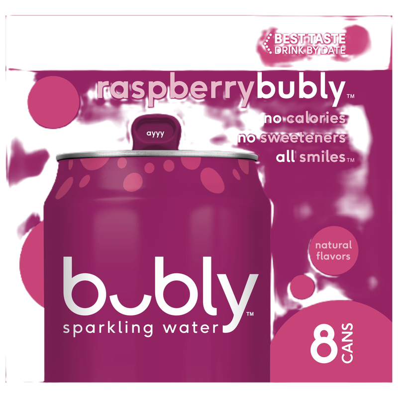 Bubly Raspberry 8pk 12pz Can