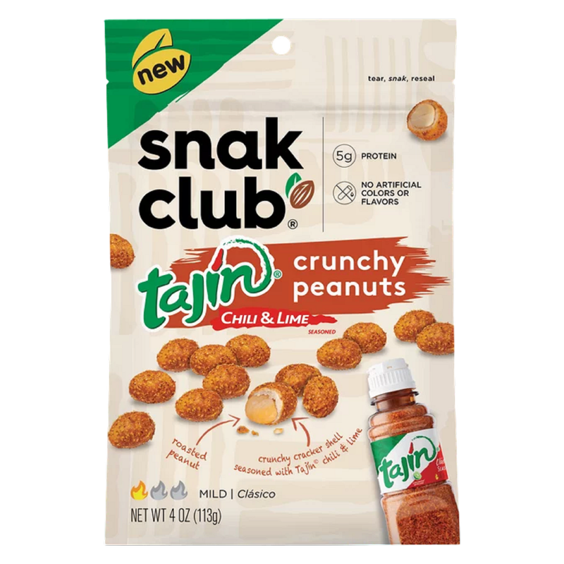 Snak Club Tajin Crunchy Peanuts, 4oz