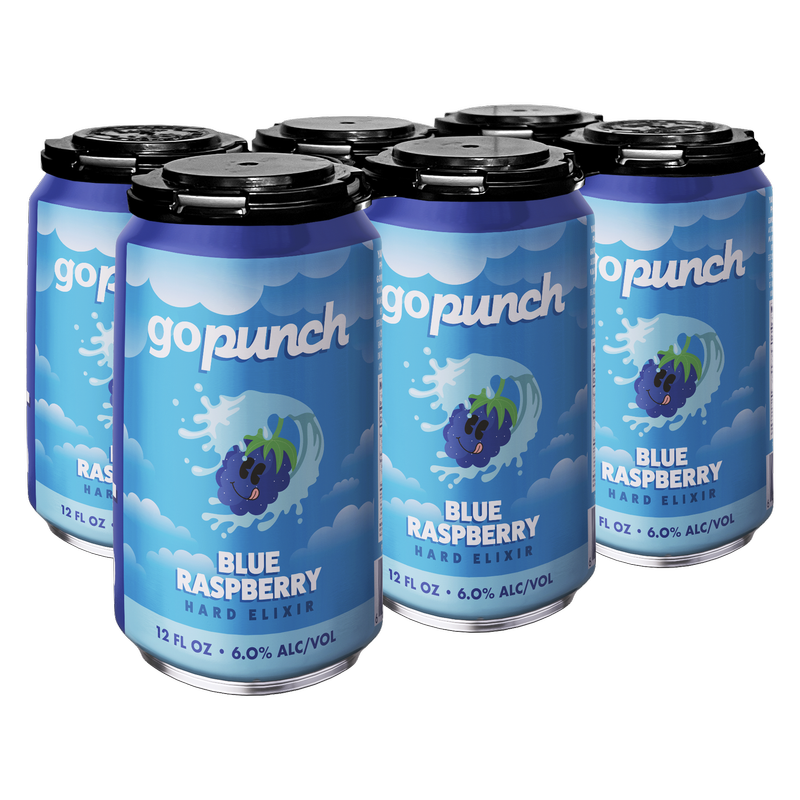 Gopunch Blue Raspberry Hard Elixir 6pk 12oz Can 6.0% ABV