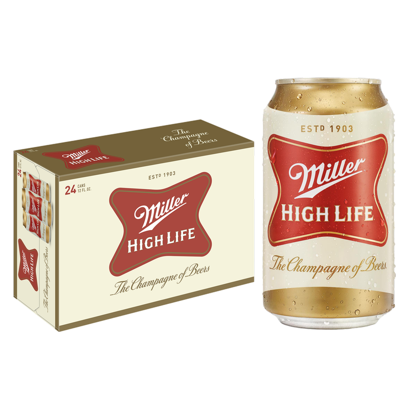 Miller High Life 24pk 12oz Can 4.6% ABV
