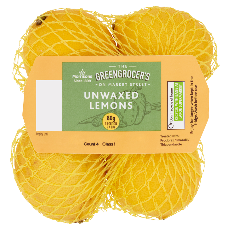 Morrisons Unwaxed Lemon Bumper, 4pcs