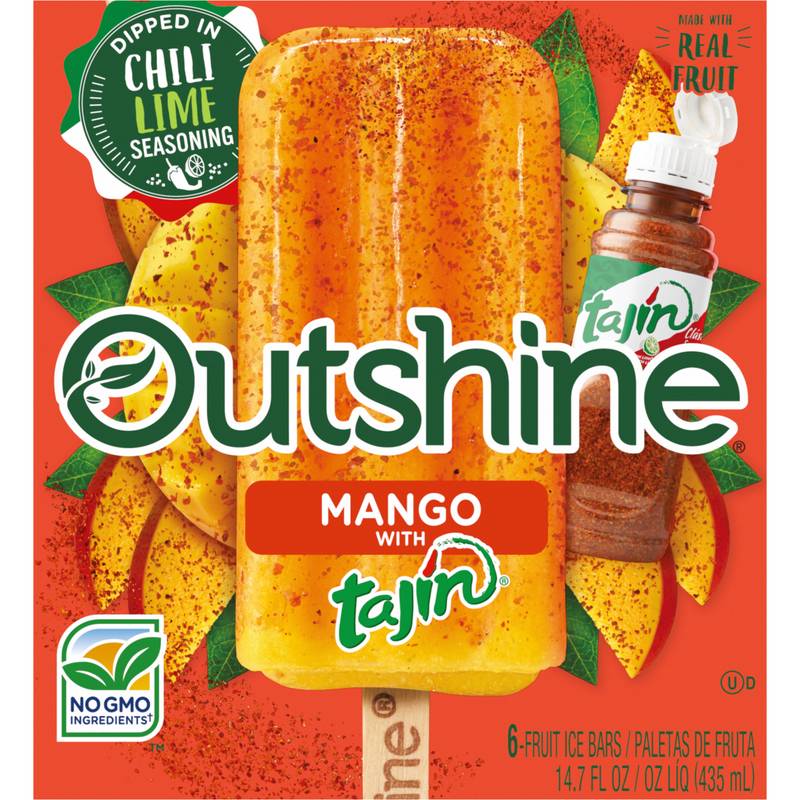 Outshine Mango Tajin Frozen Fruit Bars, 6ct