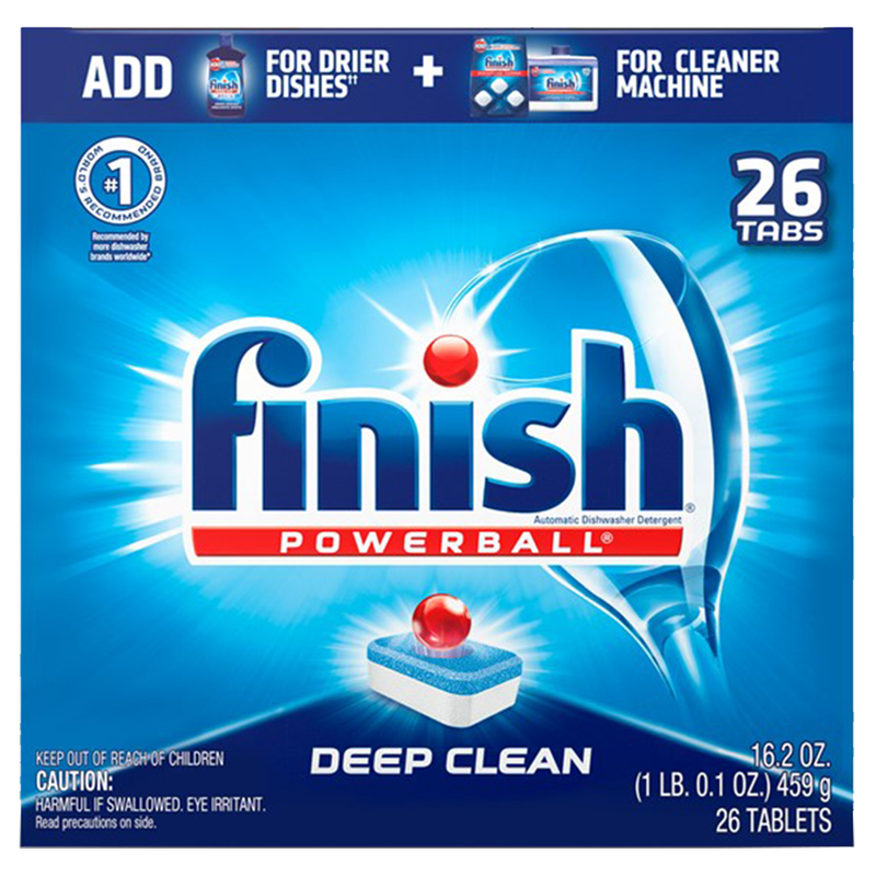 Finish Powerball Deep Clean Dishwasher Detergent Tablets 26ct