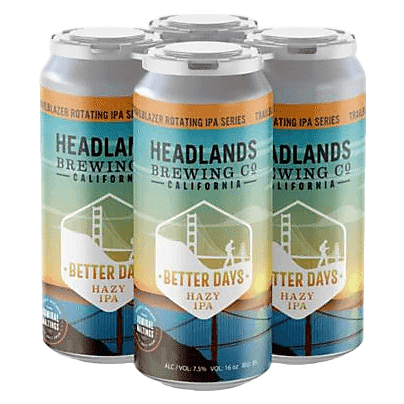 Headlands Brewing Trailblazer Series - Better Days Hazy 4pk 16oz Can